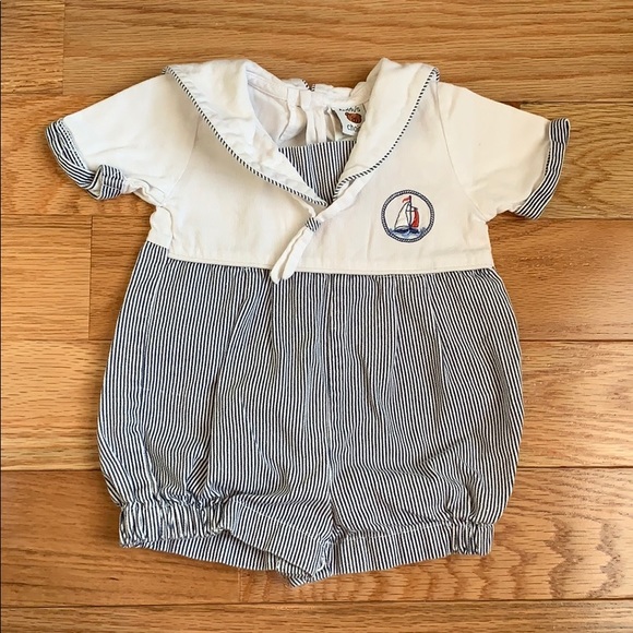 Vintage Nautical Romper - Picture 1 of 3